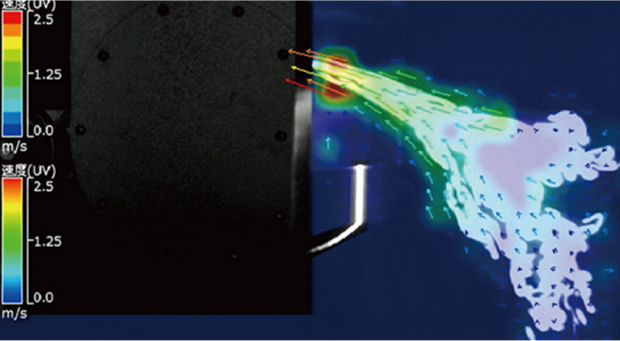 집진후드의 기류 분석